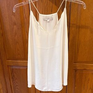 LOFT Racerback, Lined, Scalloped Shell-Size M